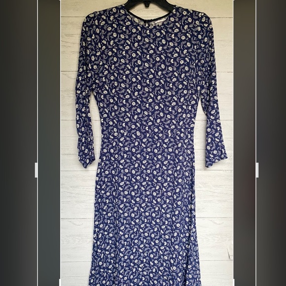 🌟NEW Reformation Monterey blue floral midi dress size 4 - Picture 2 of 6